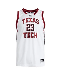 Adidas Men's 23 White Texas Tech Red Raiders Replica Swingman Jersey