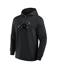 Fanatics Men's Black Carolina Panthers Elements Blaze Tri-Blend Long Sleeve Hoodie T-Shirt