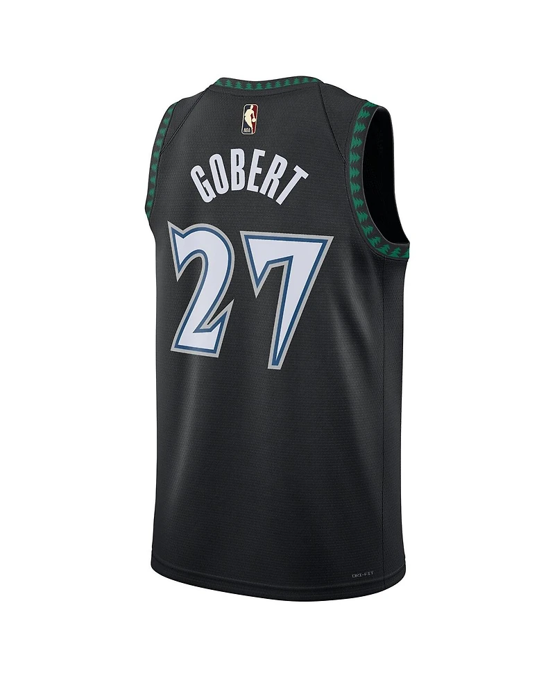 Nike Men's and Women's Rudy Gobert Black Minnesota Timberwolves Swingman Jersey