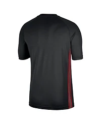 Nike Men's Black Philadelphia 76ers Classic Edition Hardwood Classics Authentic Game Shooting T-Shirt