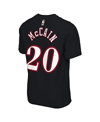 Nike Men's and Women's Jared McCain Black Philadelphia 76ers Name Number T-Shirt