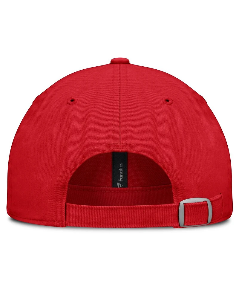 Fanatics Men's Red Detroit Red Wings Fundamentals Archer Adjustable Hat