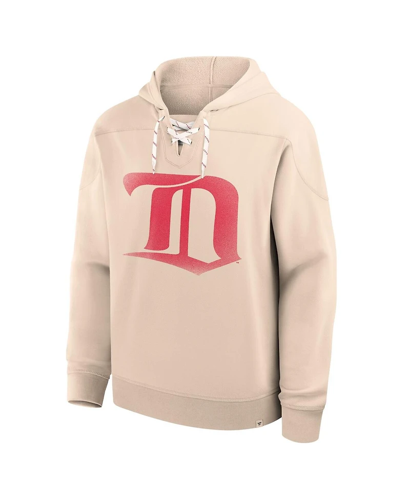 Fanatics Men's Cream Detroit Red Wings Vintage Hoodie