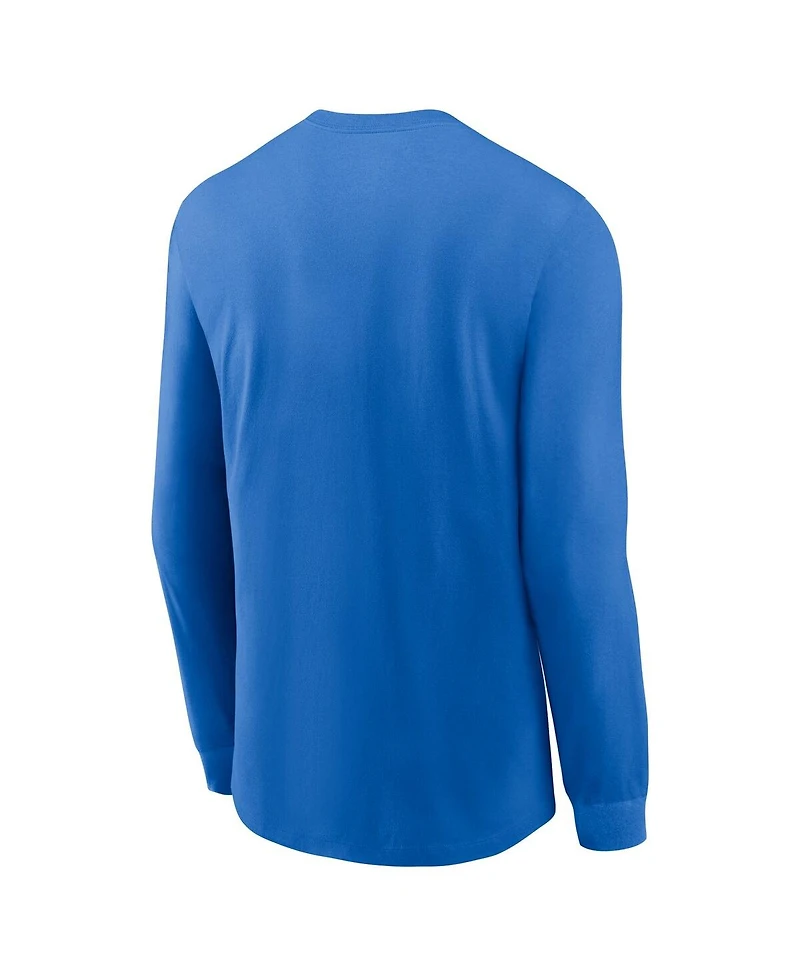 Nike Men's Blue Ucla Bruins Legacy Arched Logo Long Sleeve T-Shirt