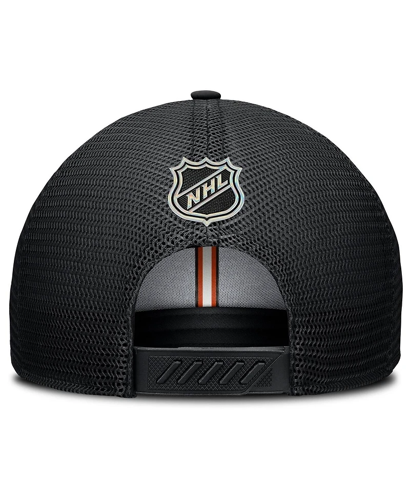 Fanatics Men's Black Philadelphia Flyers Authentic Pro Home Ice Trucker Adjustable Hat