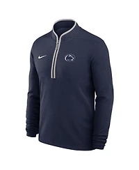 Nike Men's Navy Penn State Nittany Lions Courtside Victory Dri-fit Half-Zip Pullover Sweatshirt
