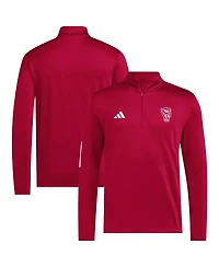Adidas Men's Red Nc State Wolfpack Strategy Half-Zip Golf Jacket