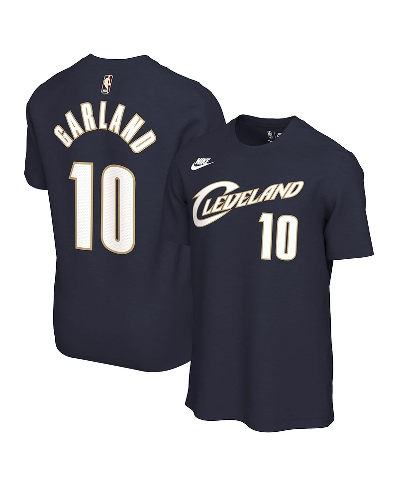 Nike Men's and Women's Darius Garland Navy Cleveland Cavaliers Name Number T-Shirt