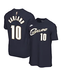 Nike Men's and Women's Darius Garland Navy Cleveland Cavaliers Name Number T-Shirt
