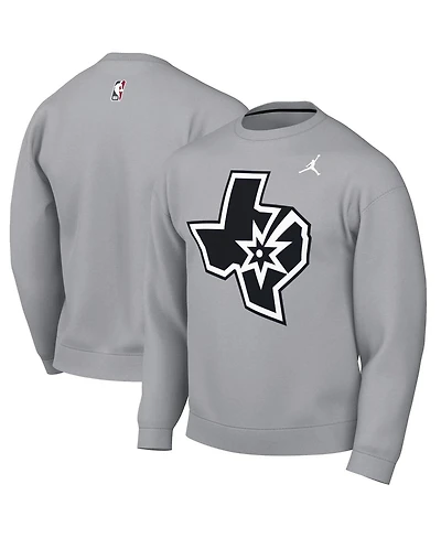 Jordan Men's Silver San Antonio Spurs Statement Edition Sweatshirt