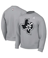 Jordan Men's Silver San Antonio Spurs Statement Edition Sweatshirt