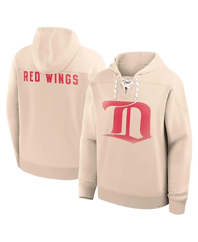 Fanatics Men's Cream Detroit Red Wings Vintage Hoodie