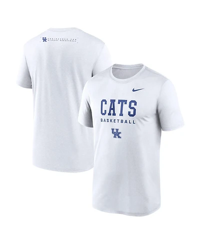 Nike Men's White Kentucky Wildcats 2025 Courtside Basketball Legend Dri-fit T-Shirt
