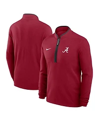 Nike Men's Crimson Alabama Tide Courtside Victory Dri-fit Half-Zip Pullover Sweatshirt