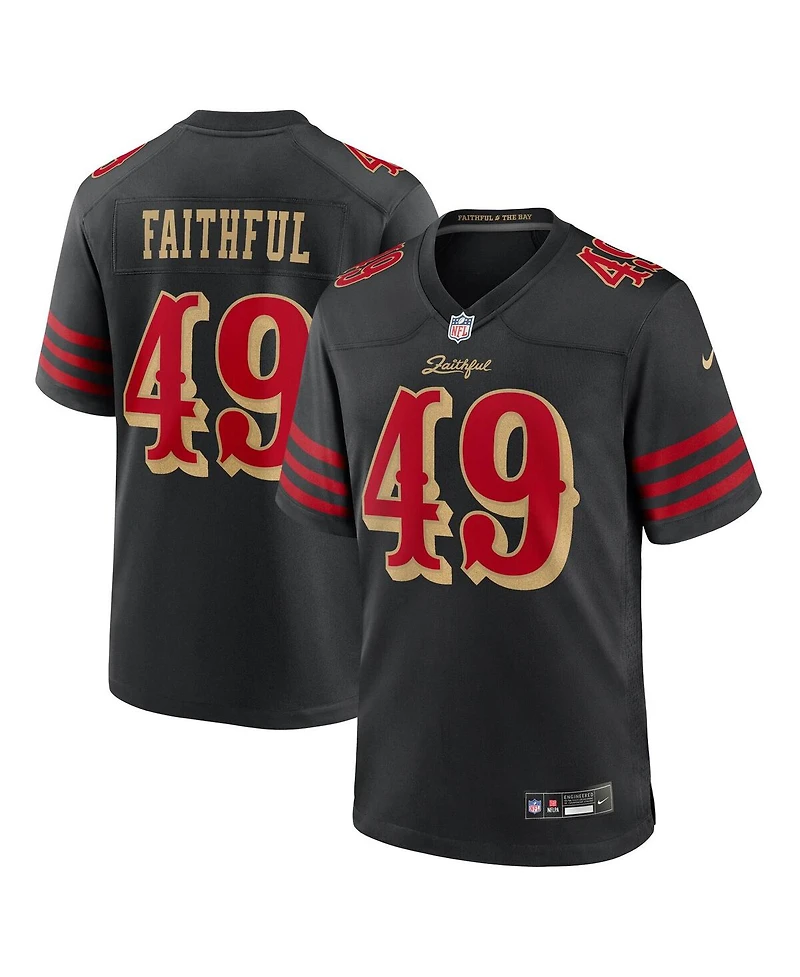 Nike Men's The Faithful Black San Francisco 49ers 2025 Rivalries Collection Game Jersey