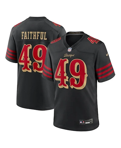 Nike Men's The Faithful Black San Francisco 49ers 2025 Rivalries Collection Game Jersey