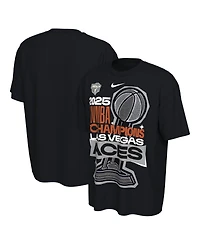 Nike Men's and Women's Black Las Vegas Aces 2025 Wnba Finals Champions Locker Room Authentic T-Shirt