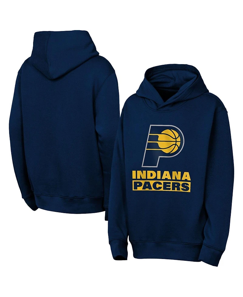 Outerstuff Big Boys and Girls Navy Indiana Pacers Back to the Basics Hoodie Sweatshirt