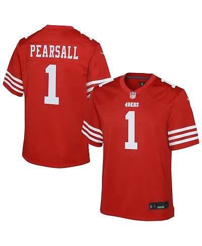 Nike Big Boys and Girls Ricky Pearsall Scarlet San Francisco 49ers Team Game Jersey