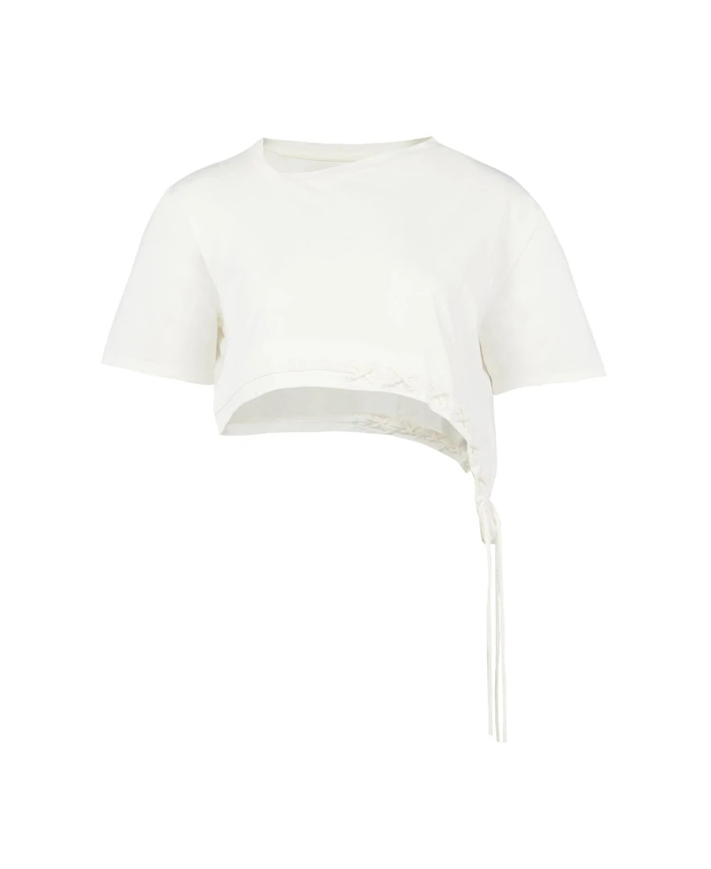 Pcfg Women's Free Heaven Cotton Crop String T-Shirt