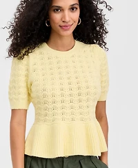 On 34th Women's Ruffle-Hem Sweater Top, Macy's Exclusive