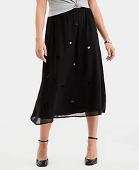 On 34th Women's Embellished Pull-On Midi Skirt, Macy's Exclusive