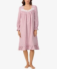 Eileen West Women's Cotton Flannel Long Sleeve Waltz Gown