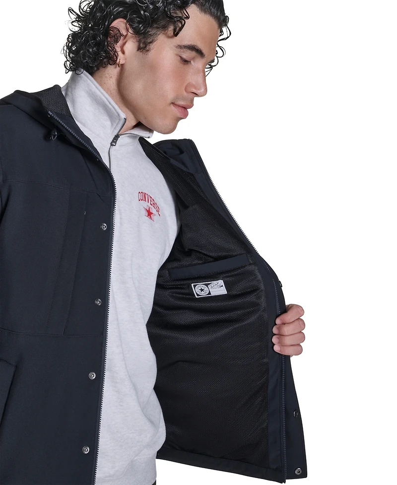 Converse Men's Hooded Long-Sleeve Jacket