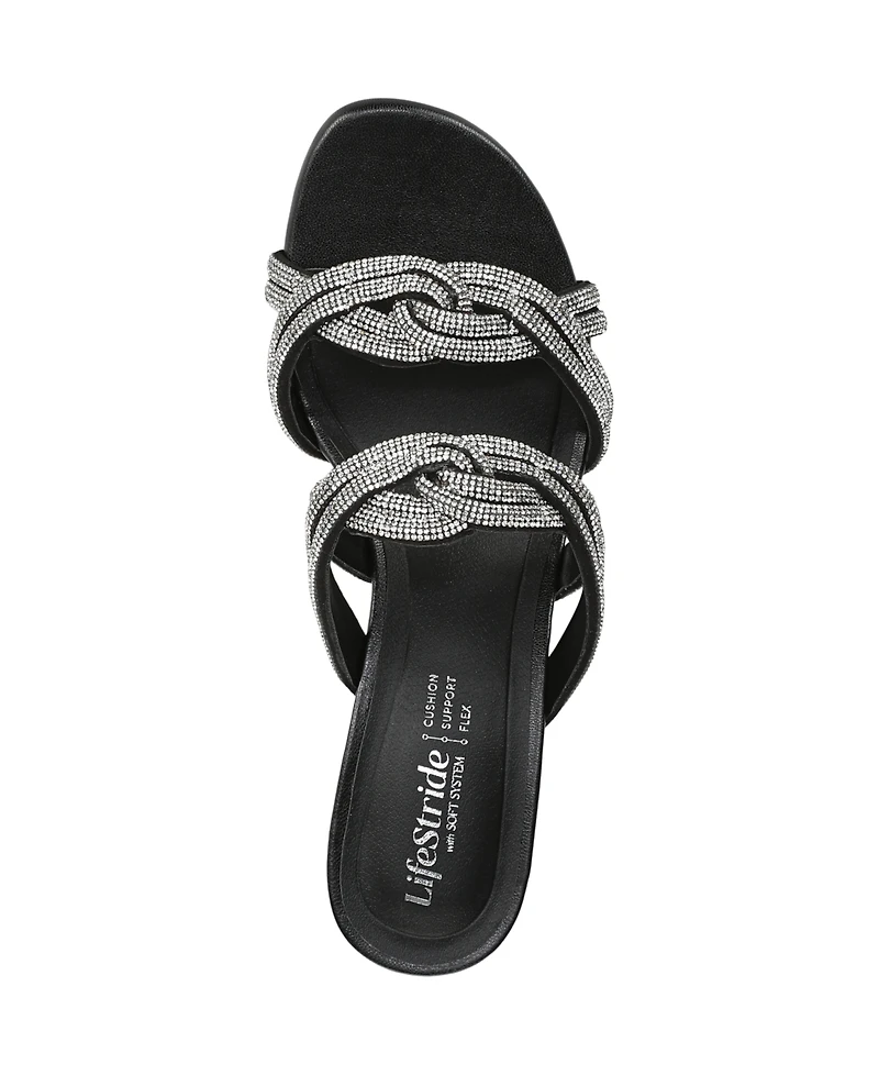 LifeStride Women's Night-Out Slide Sandals