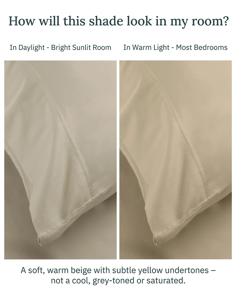 Certified Luxury 100% Egyptian Cotton Sheets, 4 Pc King Sheets for Bed Set, Sateen Cooling Hot Sleepers by California Design Den