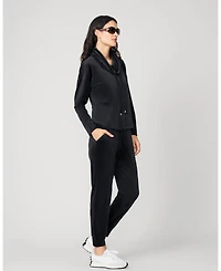 Cable & Gauge Women's Velour Cowlneck Jogger Set