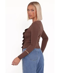 Petal and Pup Ethel Asymmetrical Knit Top