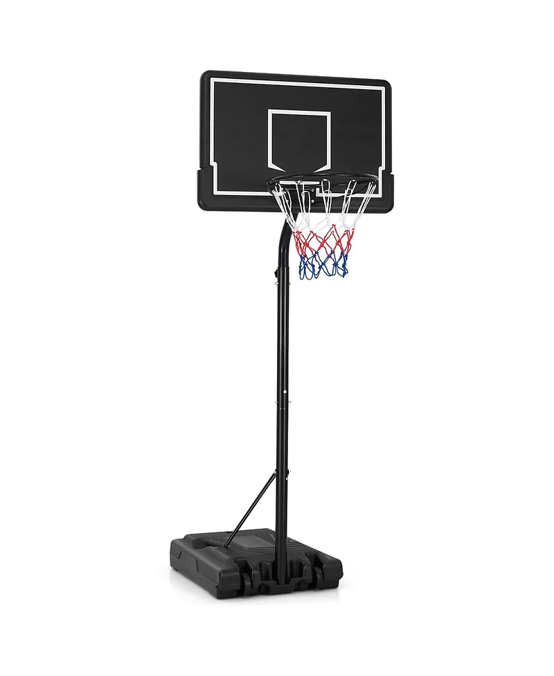 Givimo Basketball Hoop 5.6-6.5 Ft Height Adjustable for Kids with Shatterproof Backboard