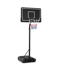 Givimo Basketball Hoop 5.6-6.5 Ft Height Adjustable for Kids with Shatterproof Backboard