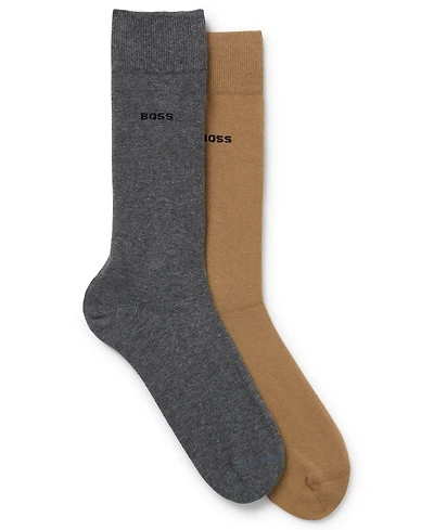 Boss by Hugo Boss Men's Low-Cut Crew Socks, 2-Pack