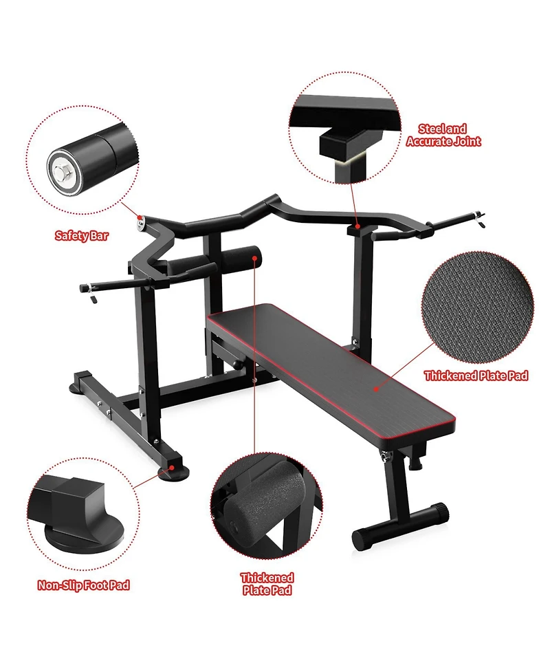 Zenova Adjustable Bench Press Machine, Weight Bench for Home Gym, Incline Bench