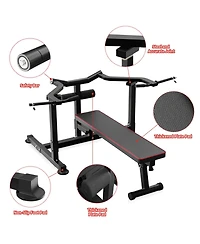 Zenova Adjustable Bench Press Machine, Weight Bench for Home Gym, Incline Bench
