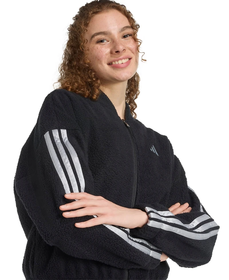 adidas Women's Full Zip Loose Fit Jacket