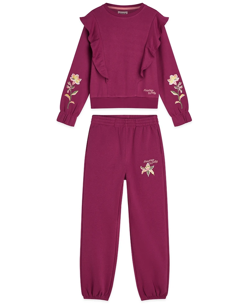 Scotch & Soda Girls 7-14 Long-Sleeve Top and Joggers, 2-Piece Set