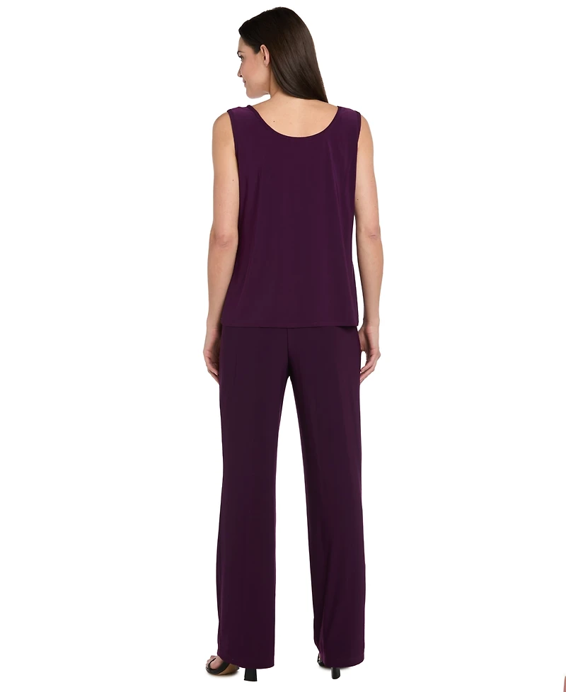 R & M Richards Women's Sequined Jacket, Top Pants