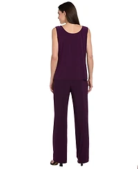 R & M Richards Women's Sequined Jacket, Top Pants