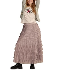 Lucky Brand Women's Ruffled Maxi Skirt