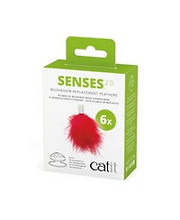 Catit Senses 2.0 Mushroom, 6pk Replacement Feathers