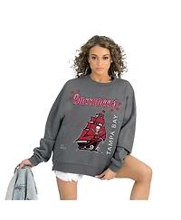 Gameday Couture Women's Gray Tampa Bay Buccaneers Ready to Rumble Premium Fleece Pullover Sweatshirt