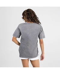 Gameday Couture Women's Gray Baltimore Ravens Relaxed Iconic Edge Rhinestone V-Neck T-Shirt