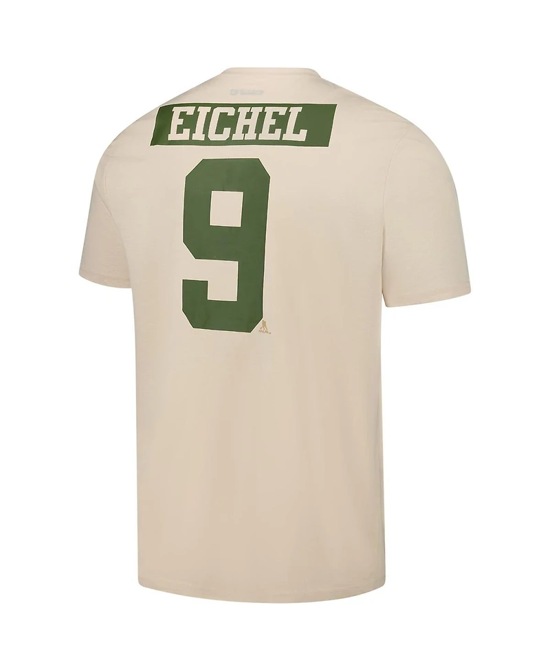 Levelwear Men's Jack Eichel Khaki Vegas Golden Knights 2024 Nhl Military Appreciation Richmond Delta Player Name Number T-Shirt