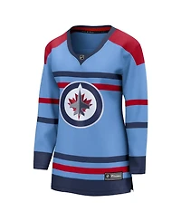 Fanatics Women's Light Blue Winnipeg Jets Alternate Anniversary Breakaway Jersey
