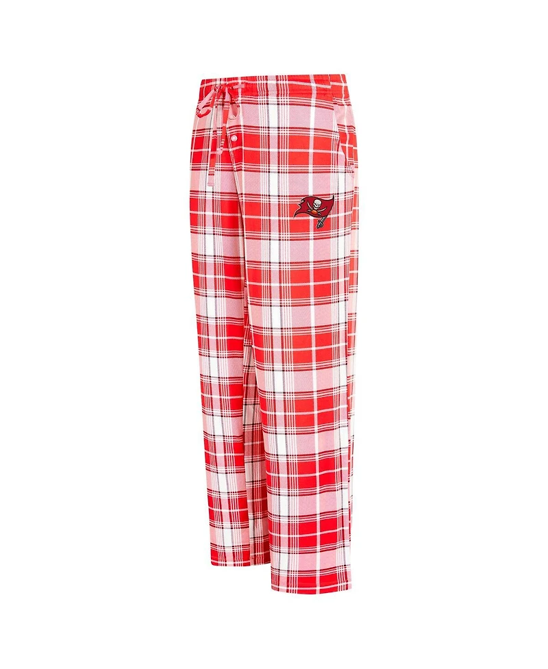 Concepts Sport Women's Red Tampa Bay Buccaneers Ashford Plaid Knit Pants