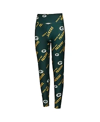 Concepts Sport Women's Green Bay Packers Breakthrough Allover Print Knit Sleep Leggings