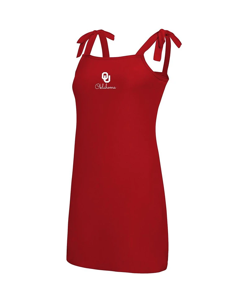 Concepts Sport Women's Crimson Oklahoma Sooners Tie-Shoulder Nightdress